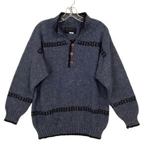 Altiplano Sweater Mens XL 100% Alpaca Wool Pullover Alpine Lodge Cabincore NEW